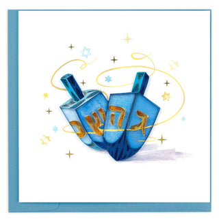 Hanukkah Dreidels Quilling Card