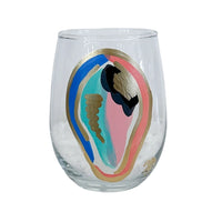 Elevated Design - Hand Painted Wine Glass