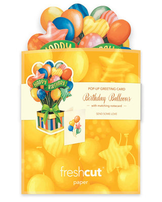 Mini Birthday Balloons Pop-Up Greeting Card
