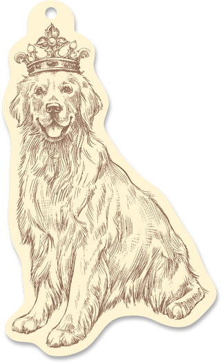 Royal Golden Retriever Ornament