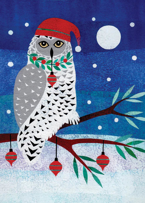 WINTER OWL (SINGLE NOTECARD)