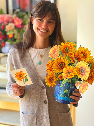 Sunflower (8 Pop-Up Greeting Cards)