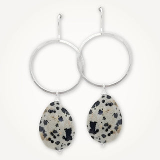 Meridian Earrings - Dalmatian Jasper