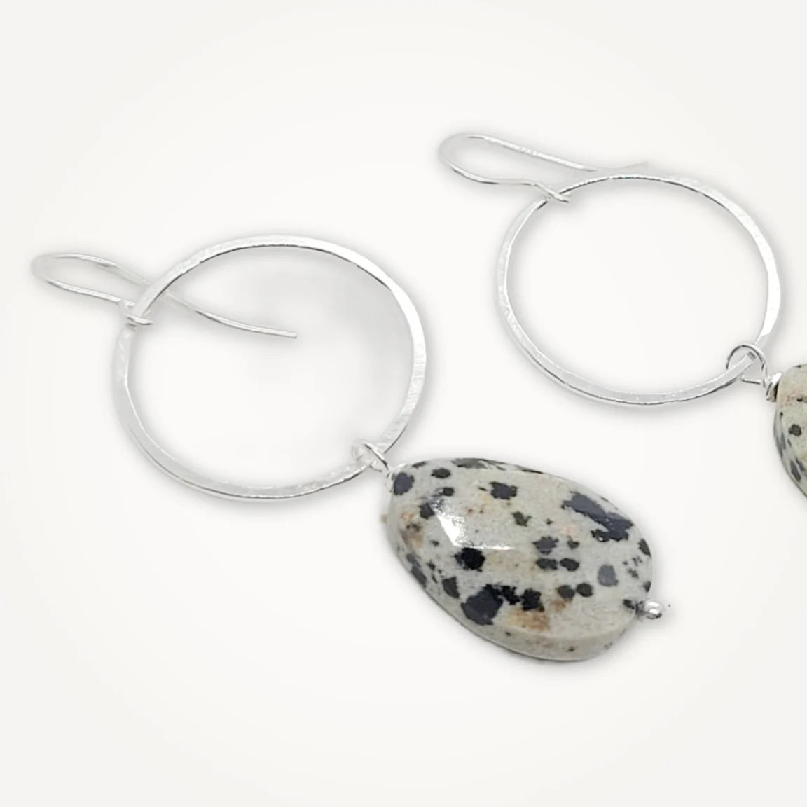 Meridian Earrings - Dalmatian Jasper