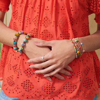 Kantha Sprinkled Chains Bracelets