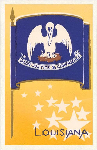 Magnet LU-354 Louisiana State Flag