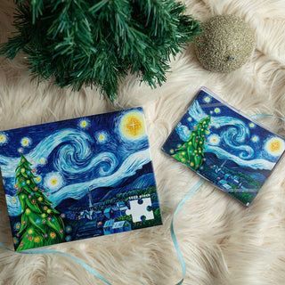 Silent Night, Starry Night Van Gogh 1000 Piece Puzzle