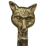 Solid Brass Fox Head Letter Opener