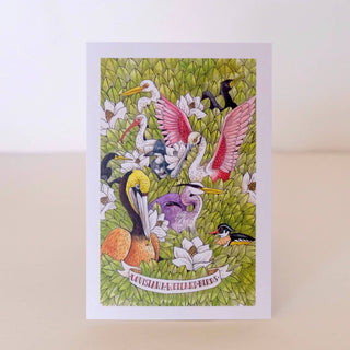 Louisiana Wetland Birds Postcard