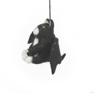 Handmade Felt Batty Catty Hanging Felt Halloween Decoration