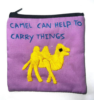 "Chalee" Hand Embroidered Pouches by Hmong Youth in Laos