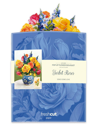 Sorbet Roses Pop-up Greeting Card