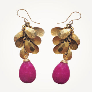 Petal Earrings - Ruby Jade