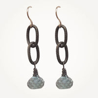 Drop Earring Blue Smoke Quartz by Beatrixbell