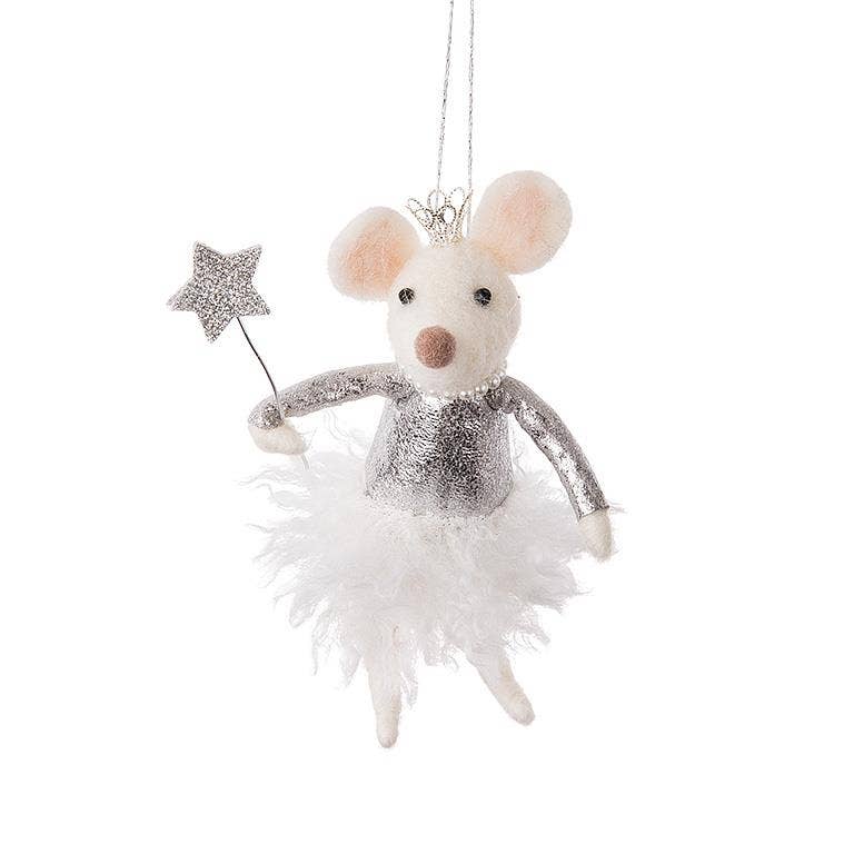 Princess Mouse Ornament-6"H