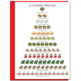 Louisiana 12 Days of Christmas Card