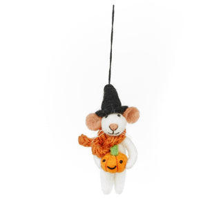 Sabrina the Pumpkin Mouse Halloween Ornament