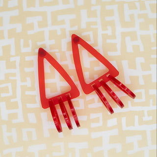 Nat'ly Earrings: Geometric Triangle