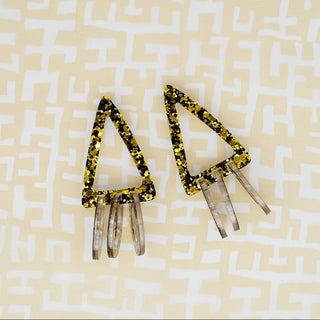 Nat'ly Earrings: Geometric Triangle