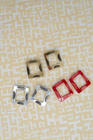 Nat'ly Earrings: Square