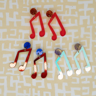 Nat'ly Earrings: Music Note
