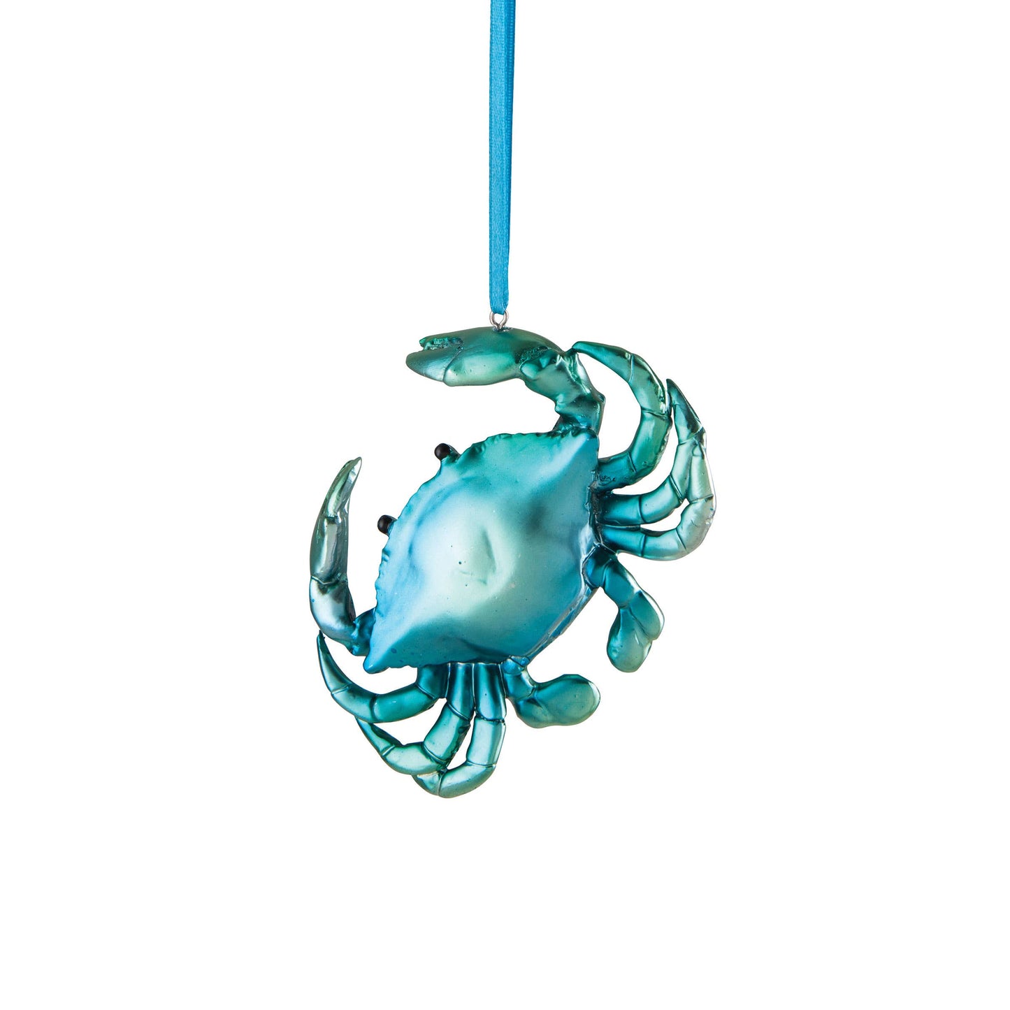 Christmas Iridescent Blue Crab Ornament