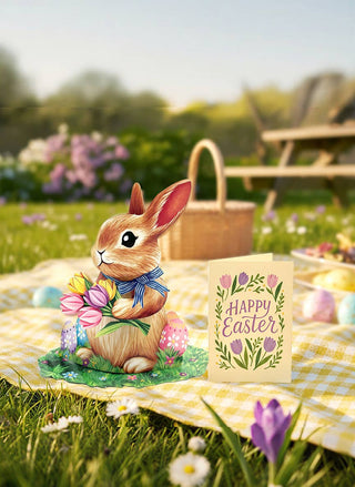 Mini Easter Bunny Pop-up Greeting Card