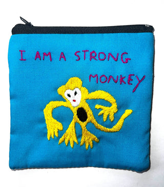 "Chalee" Hand Embroidered Pouches by Hmong Youth in Laos