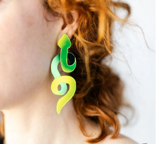 Splendid Serpent Earrings by Emma Fick