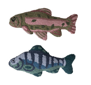 Cotton Tufted Fish Shaped Pillow