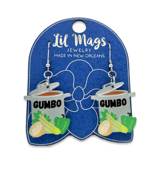 Gumbo Acrylic Earrings Lil Mags