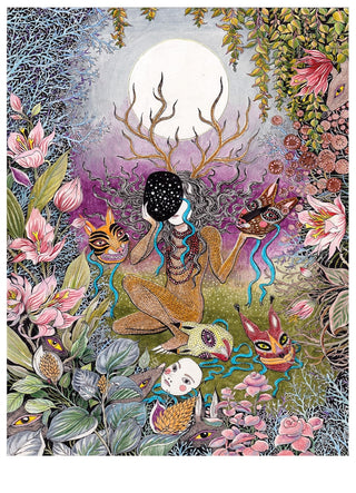 "Huntress" Art Print by Fox and Comet | 13" x 18"