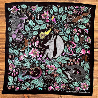Bandana - Floral & Animal Design
