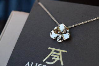 LARGE MAGNOLIA PENDANT (STERLING)