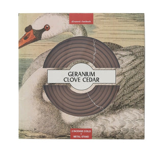 Geranium Clove Cedar | Outdoor Hanging Incense Coils
