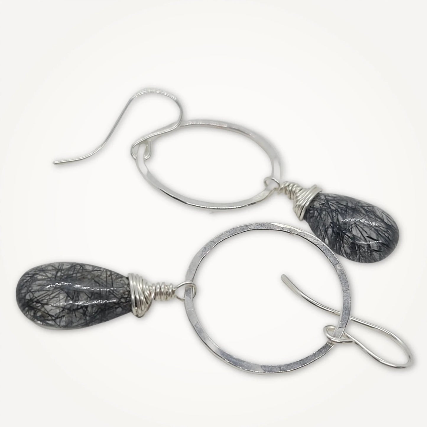 Meridian Earrings - Rutilated Quartz