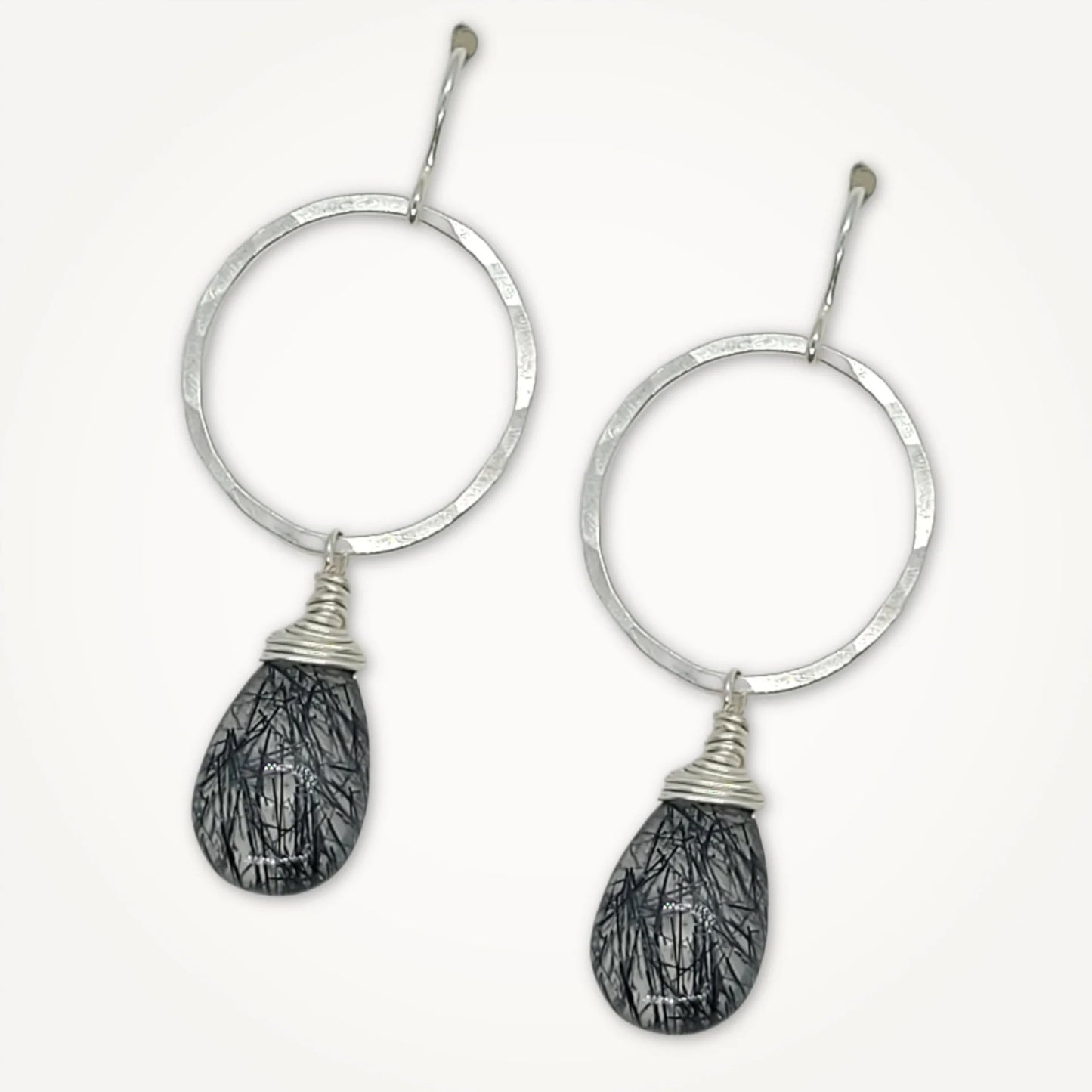 Meridian Earrings - Rutilated Quartz