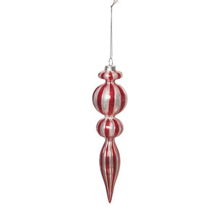 Red & White Vintage Bauble Ornament