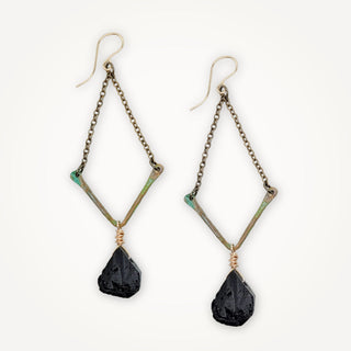 Valley Earrings - Black Tourmaline