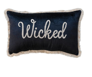 Wicked Cotton Velvet Lumbar Pillow