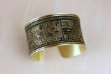 ST. CHARLES 9 MUSES BRASS CUFF