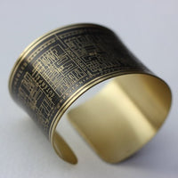 ST. CHARLES 9 MUSES BRASS CUFF