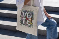 VOTE tote bag- Large Canvas Shopping Bag