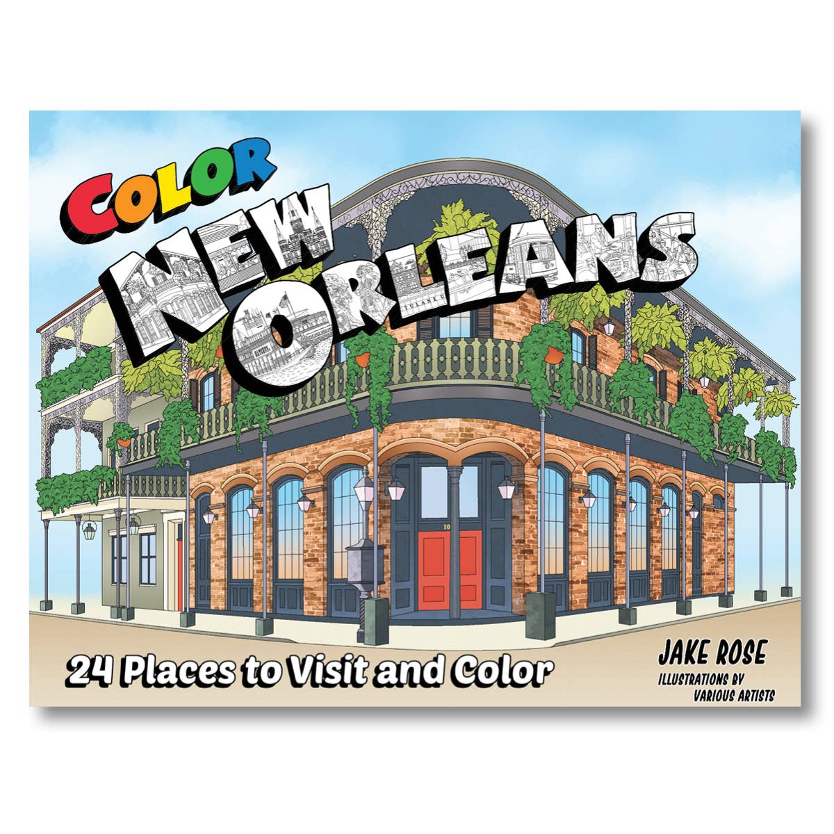 Color New Orleans coloring book The Shop at The Collection