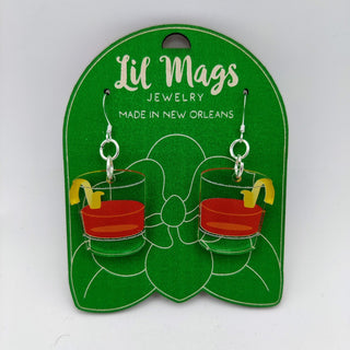 Lil Mags Sazerac Acrylic Earrings