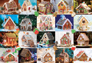 GINGERBREAD HOUSE PUZZLE IN TIN BOX