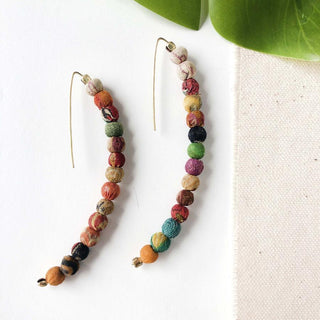 KANTHA LINEAR ARC EARRINGS