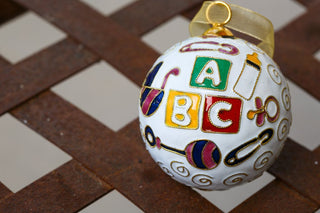 BABY'S FIRST CHRISTMAS ICONS CLOISONNE ORNAMENT