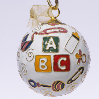 BABY'S FIRST CHRISTMAS ICONS CLOISONNE ORNAMENT