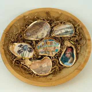 HNOC EXCLUSIVE OYSTER SHELL ORNAMENTS